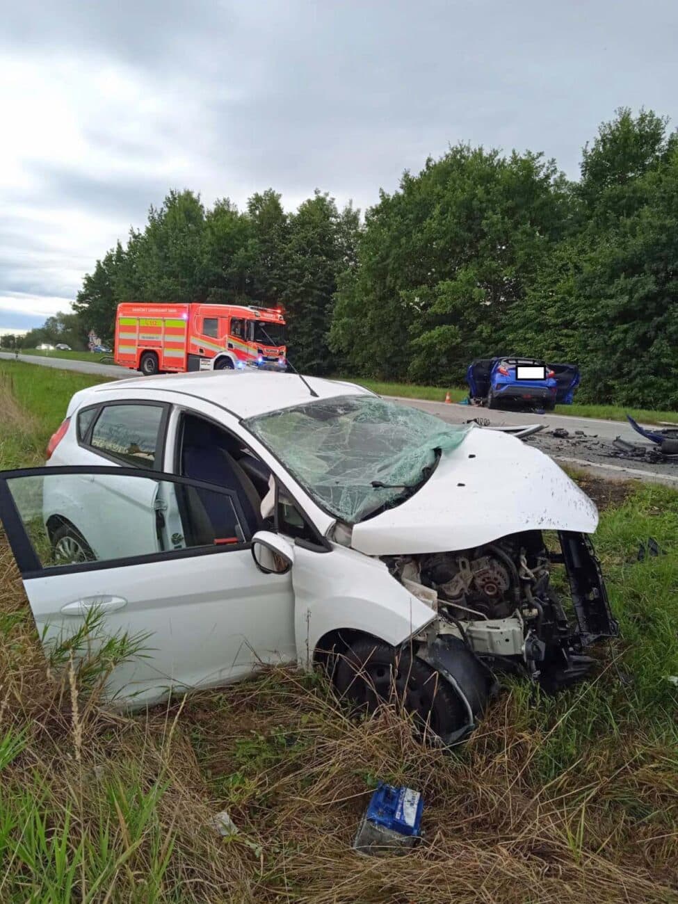 Tragická nehoda u Sedlece. Foto: PČR