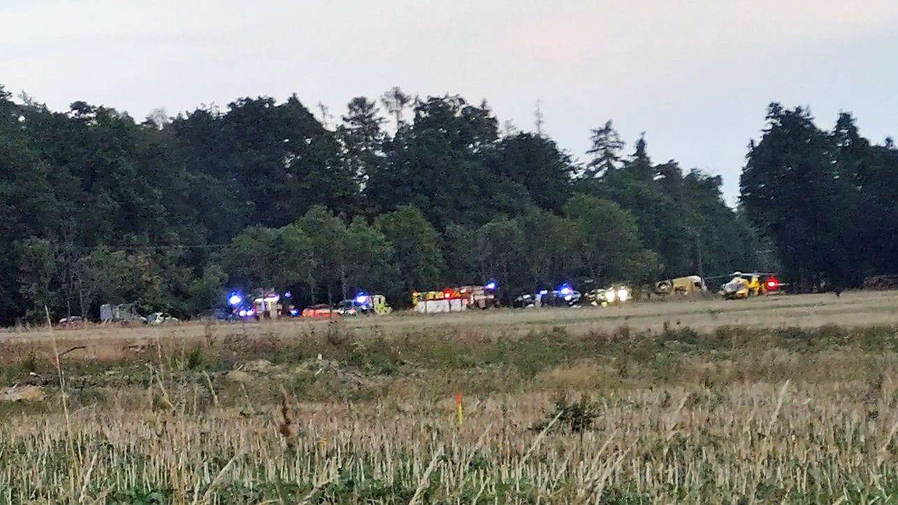 Tragická nehoda u Dvora Králové. Foto: Radim Čáp