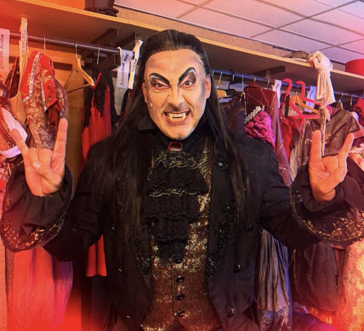 Marian Vojtko se připravoval na roli v muzikálu Ples upírů.