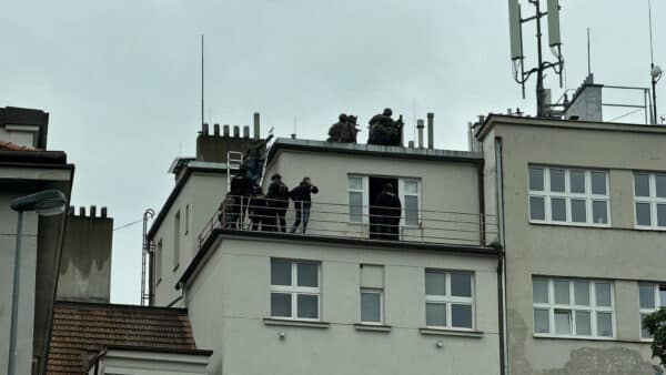 Zásah policie v Braníku. Foto: X/Jan Veselý