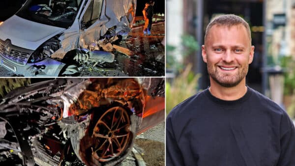 Záchranář Marek Dvořák měl vážnou autonehodu. Foto: Marek Dvořák