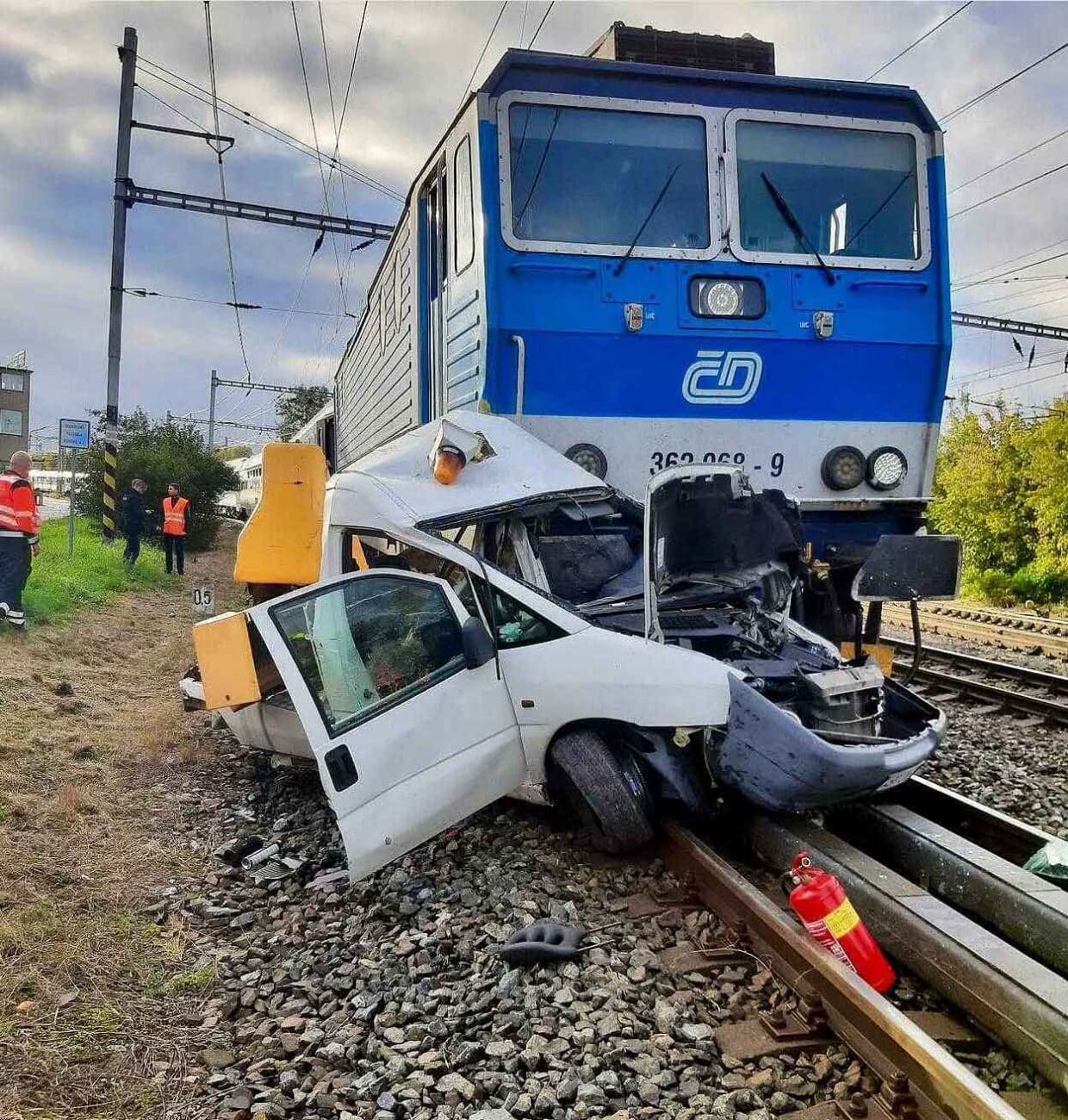 Tragická nehoda v Lysé nad Labem. Foto: HZS SŽ