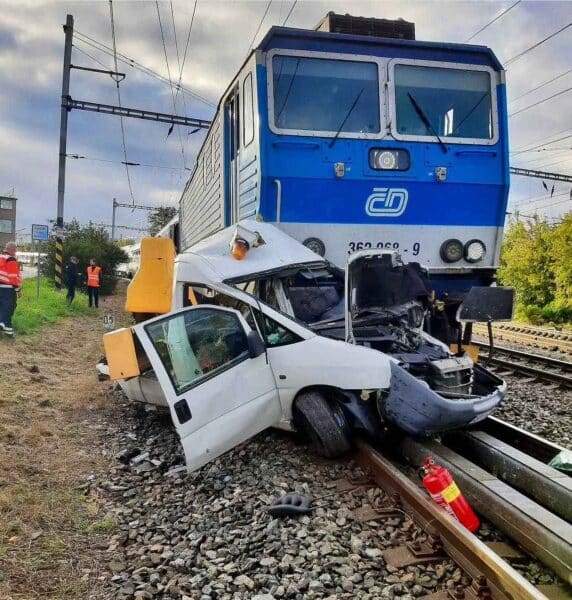 Tragická nehoda v Lysé nad Labem. Foto: HZS SŽ