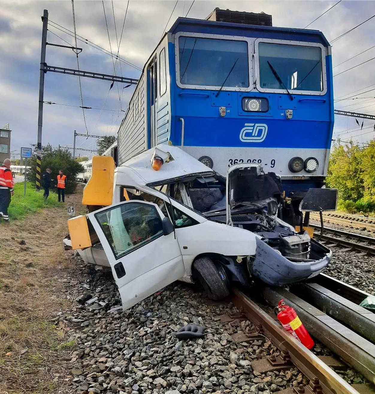 Tragická nehoda v Lysé nad Labem. Foto: HZS SŽ