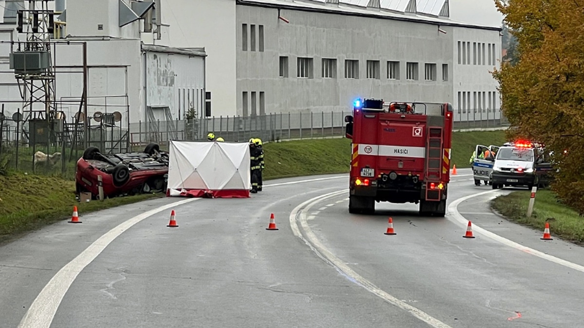 Tragická nehoda u Litomyšle. Foto: PČR
