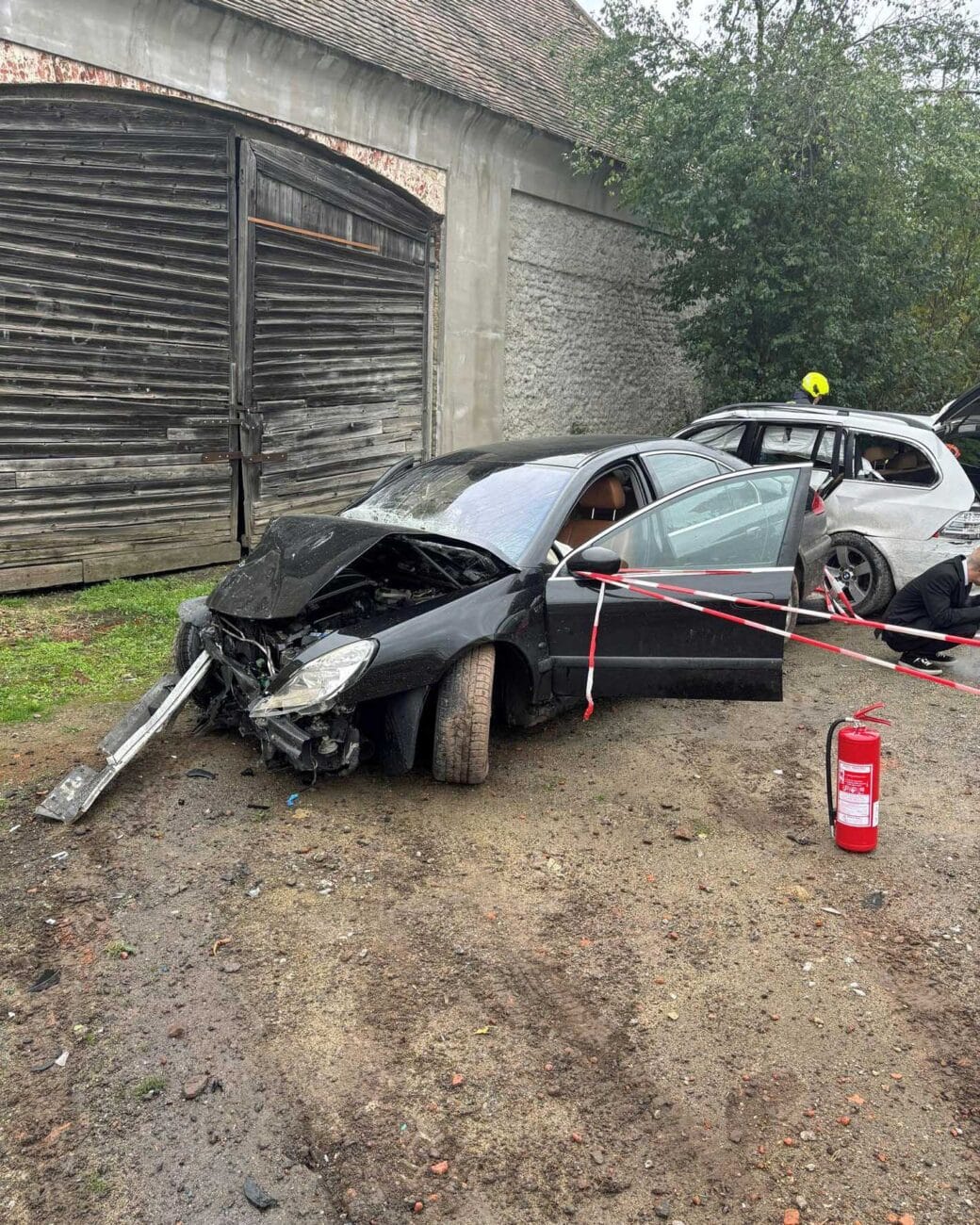 Vážná nehoda u Vliněvsi na Mělnicku. Foto: HZS