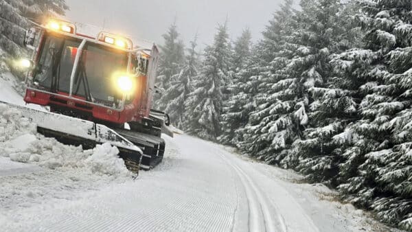 První běžecká stopa na Pradědu. Foto: Jdemenabezky.cz