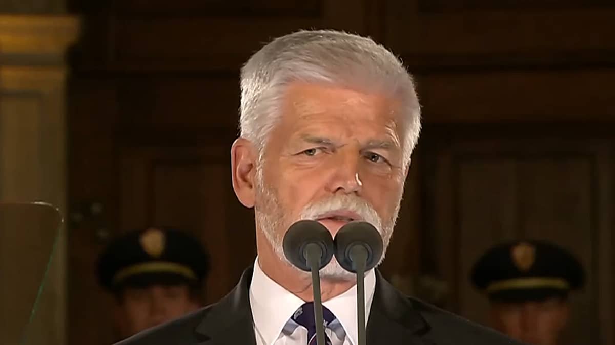 Prezident Petr Pavel při slavnostním projevu. Zdroj: ČT