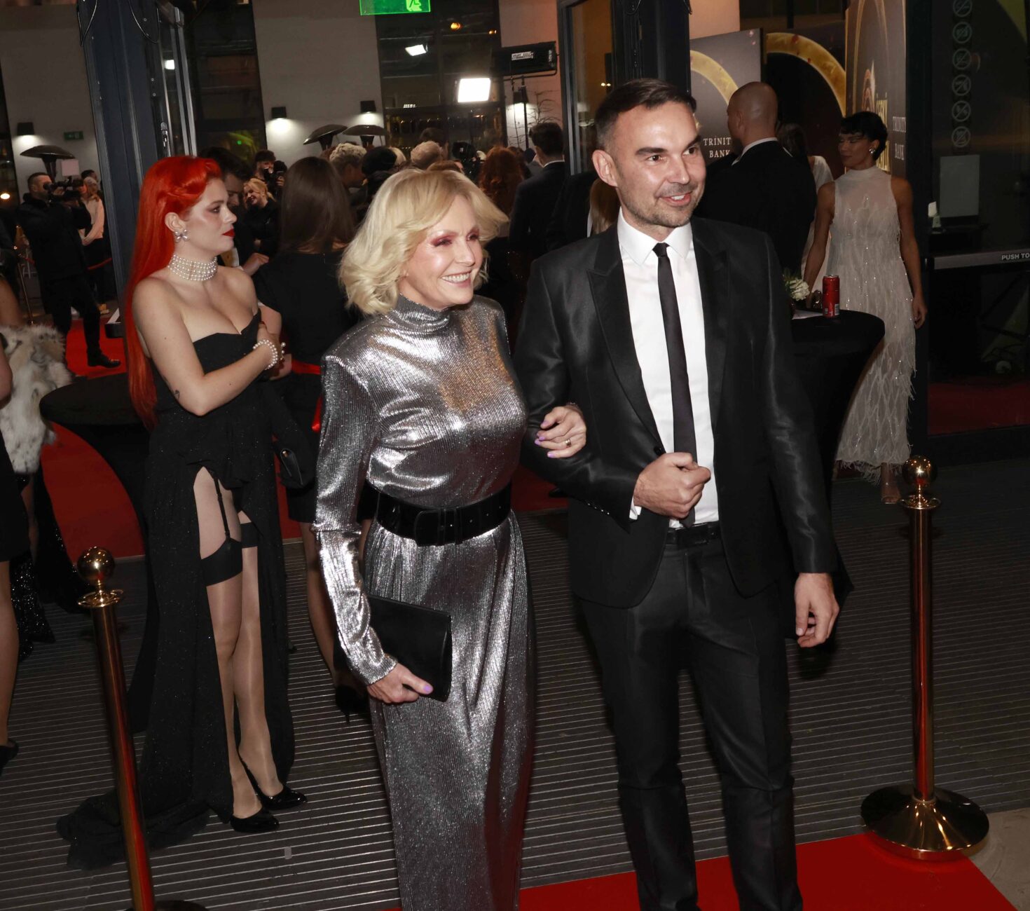 Helena Vondráčková a Robert Vůjtek na slavících. Foto: Nextfoto