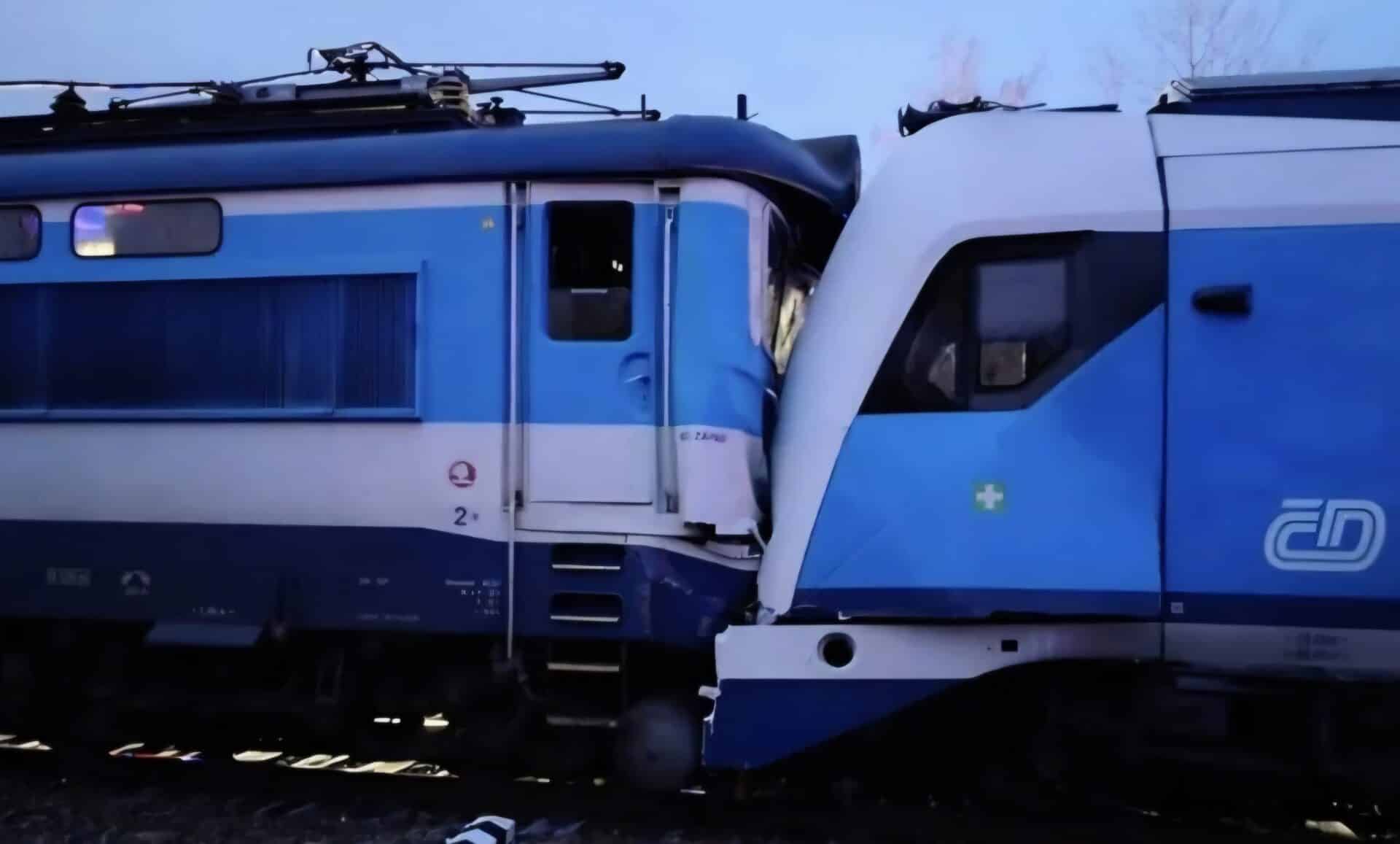 Nehoda vlaků u Zlivi. Foto: SŽ