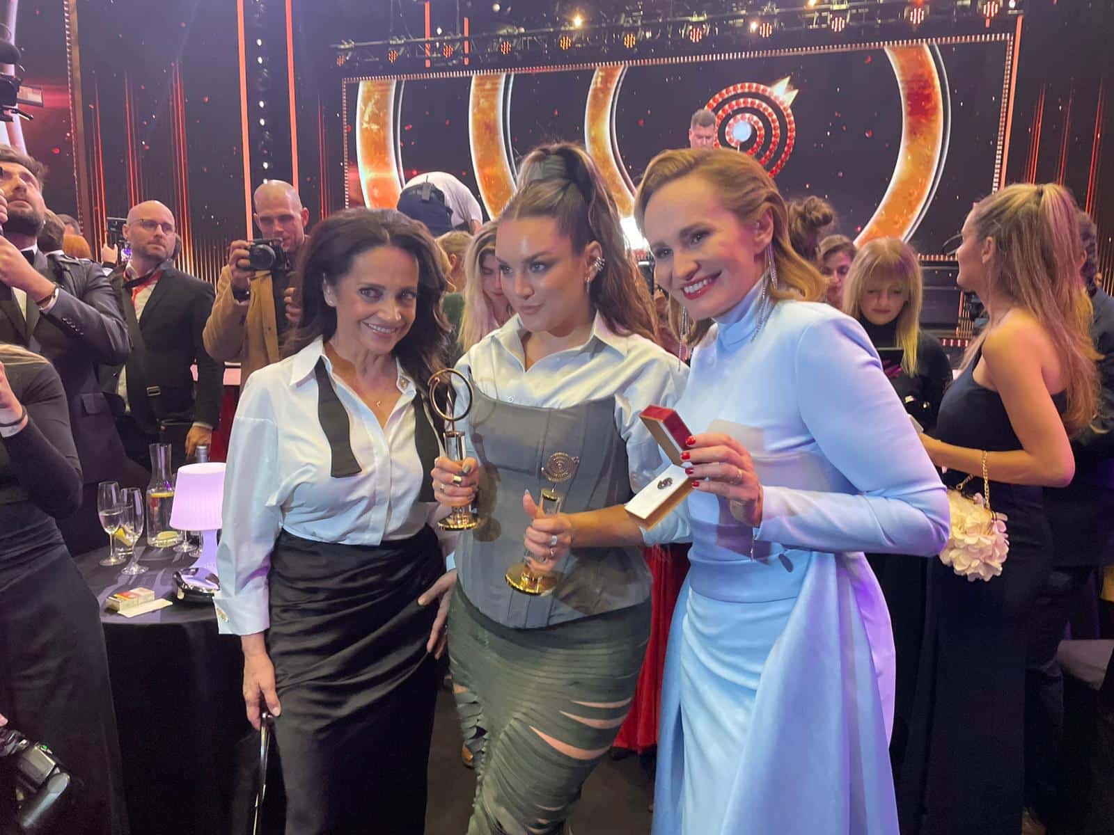 Slavice Lucie Bílá, Ewa Farna a Monika Absolonová. Foto: Pavel Gwužď / Nextfoto