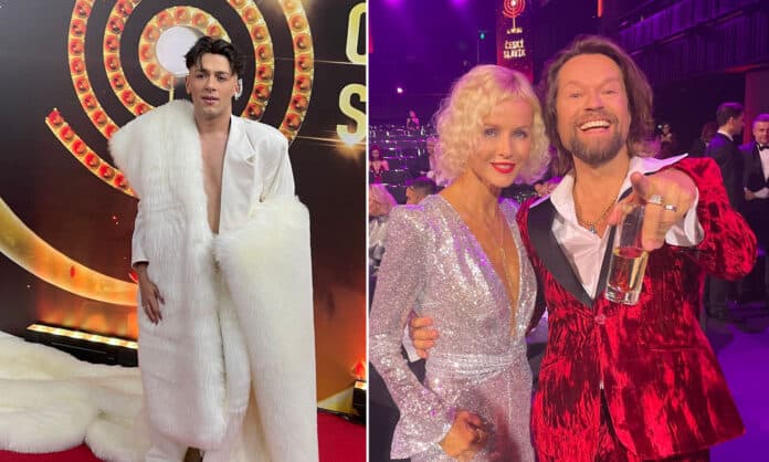 Jan Bendig a Richard Krajčo na slavících. Foto: Pavel Gwužď / Nextfoto