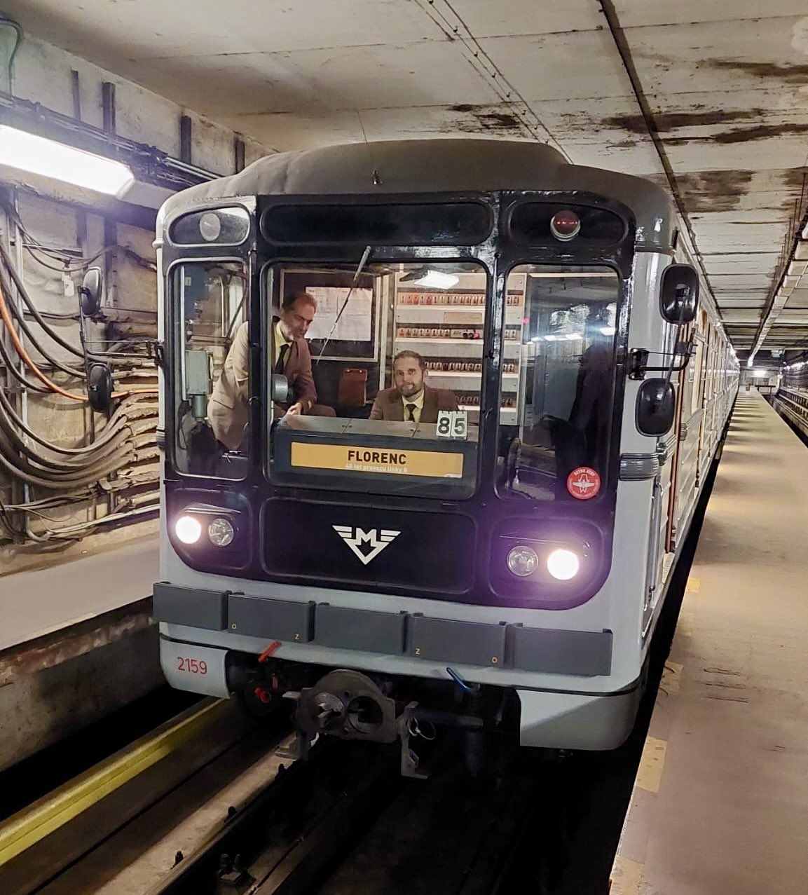 Na béčku pražského metra dnes jezdí historická souprava. Foto: DPP