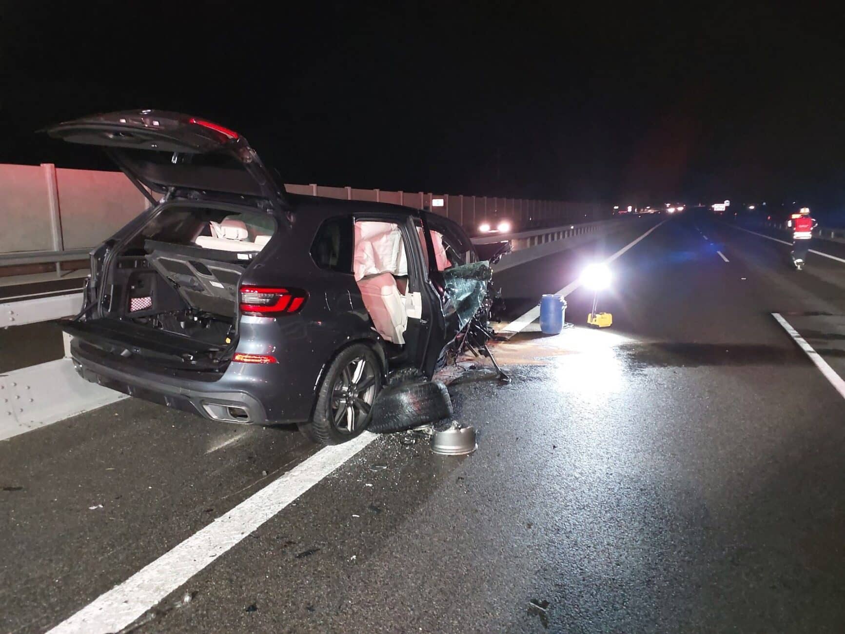 Nehoda na dálnici D35. Foto: HZS