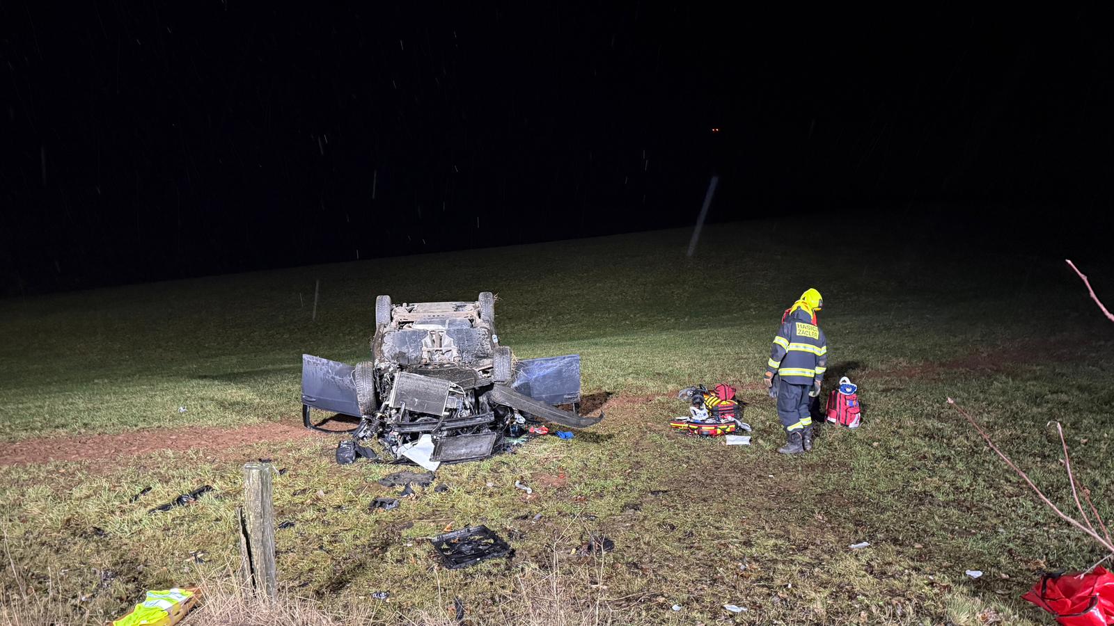 Nehoda u Bernartic. Foto: HZS