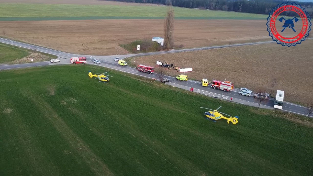 VIDEO: Tragická nehoda u Dolního Újezdu na Svitavsku. Autor: HZS