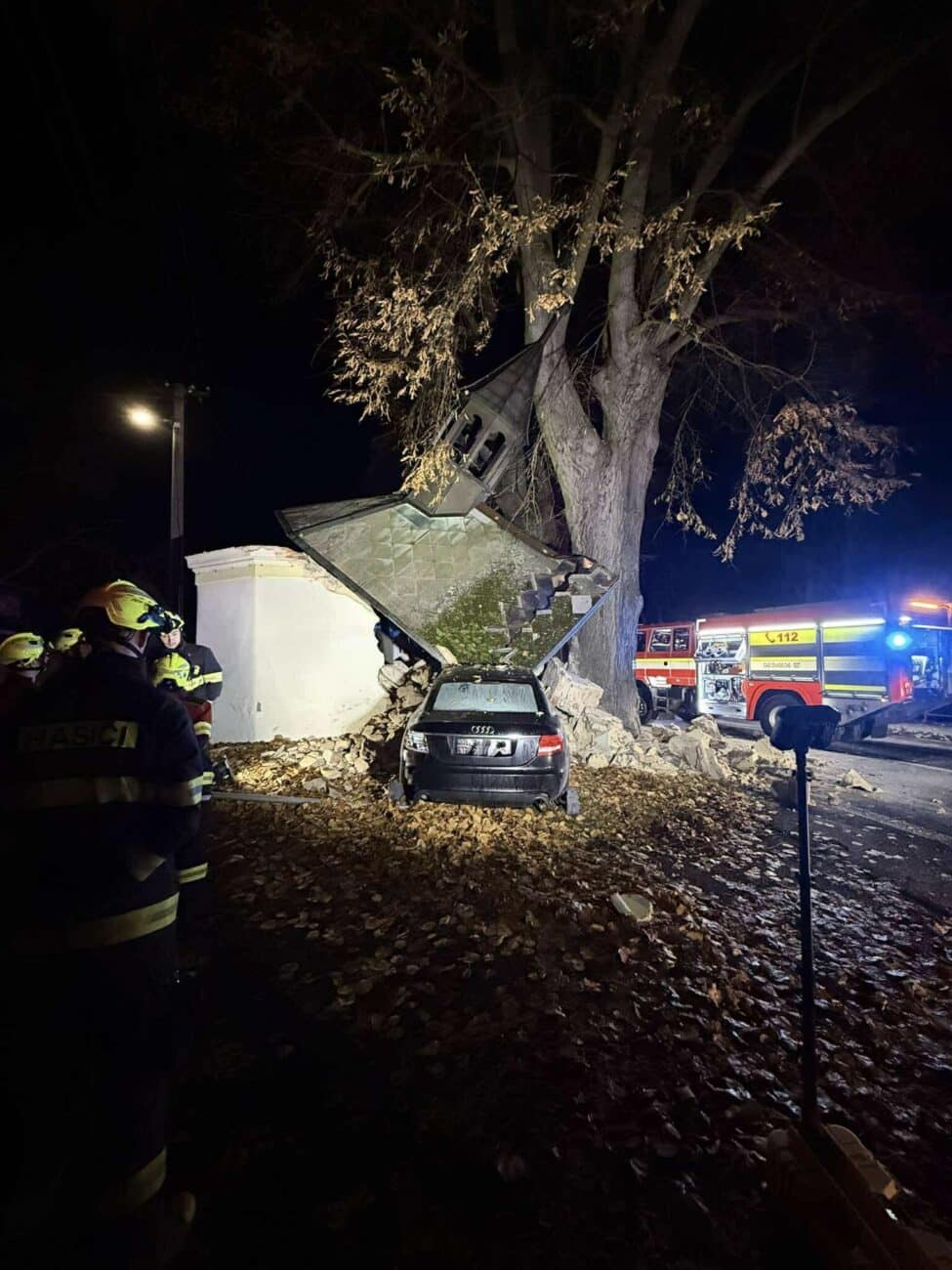 Tragická nehoda v Křižanově. Foto: HZS