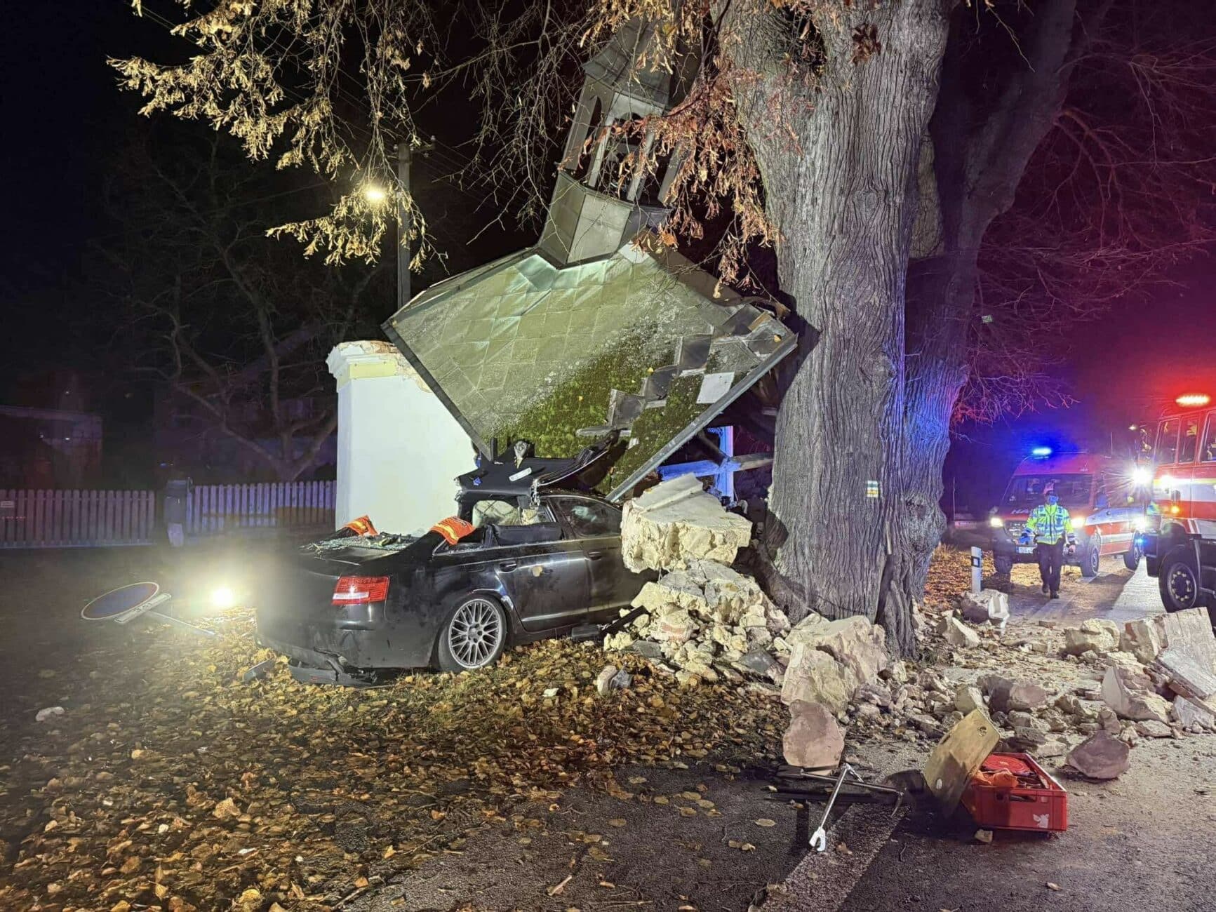 Tragická nehoda v Křižanově. Foto: HZS
