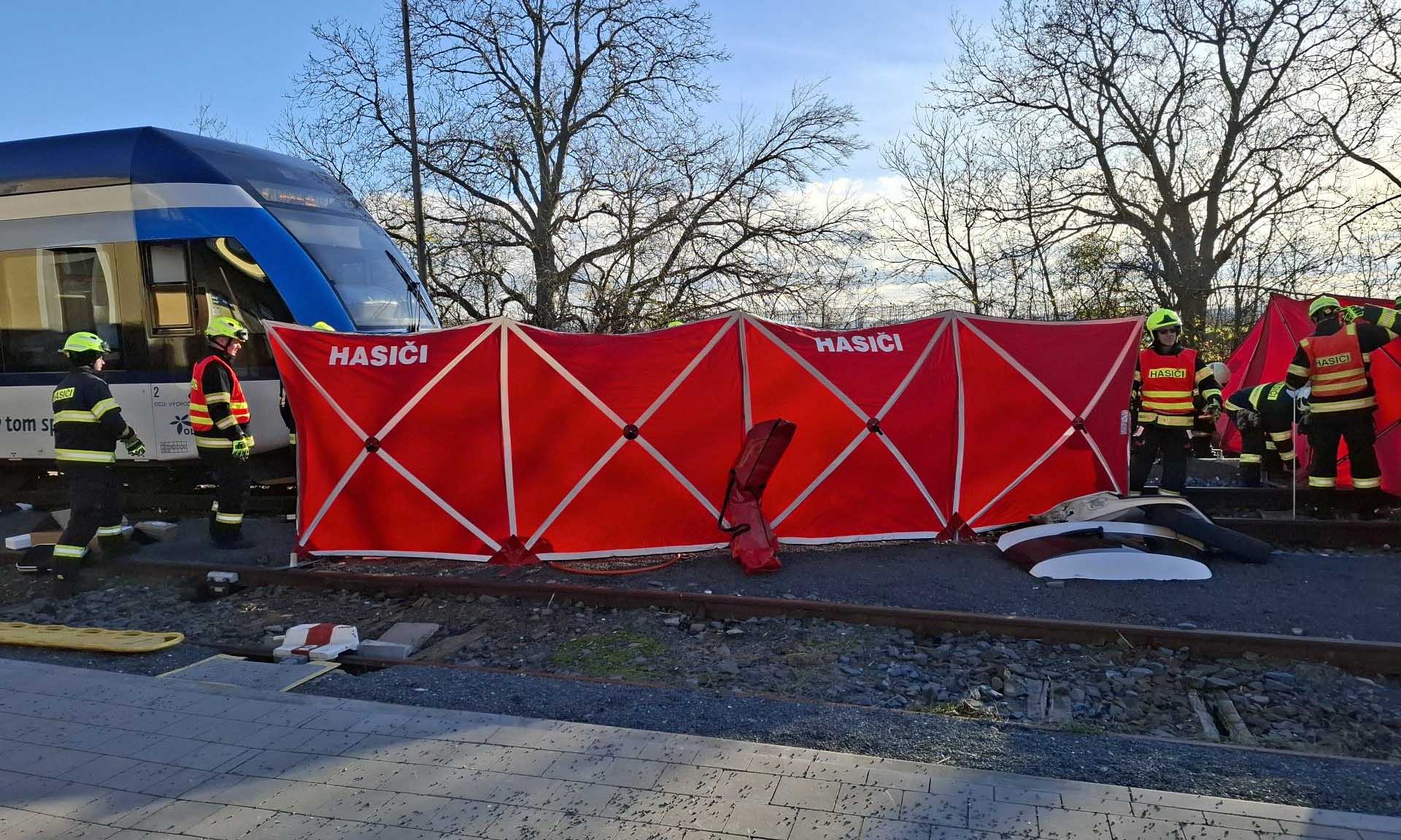 Tragická nehoda v Senici na Hané. Foto: HZS