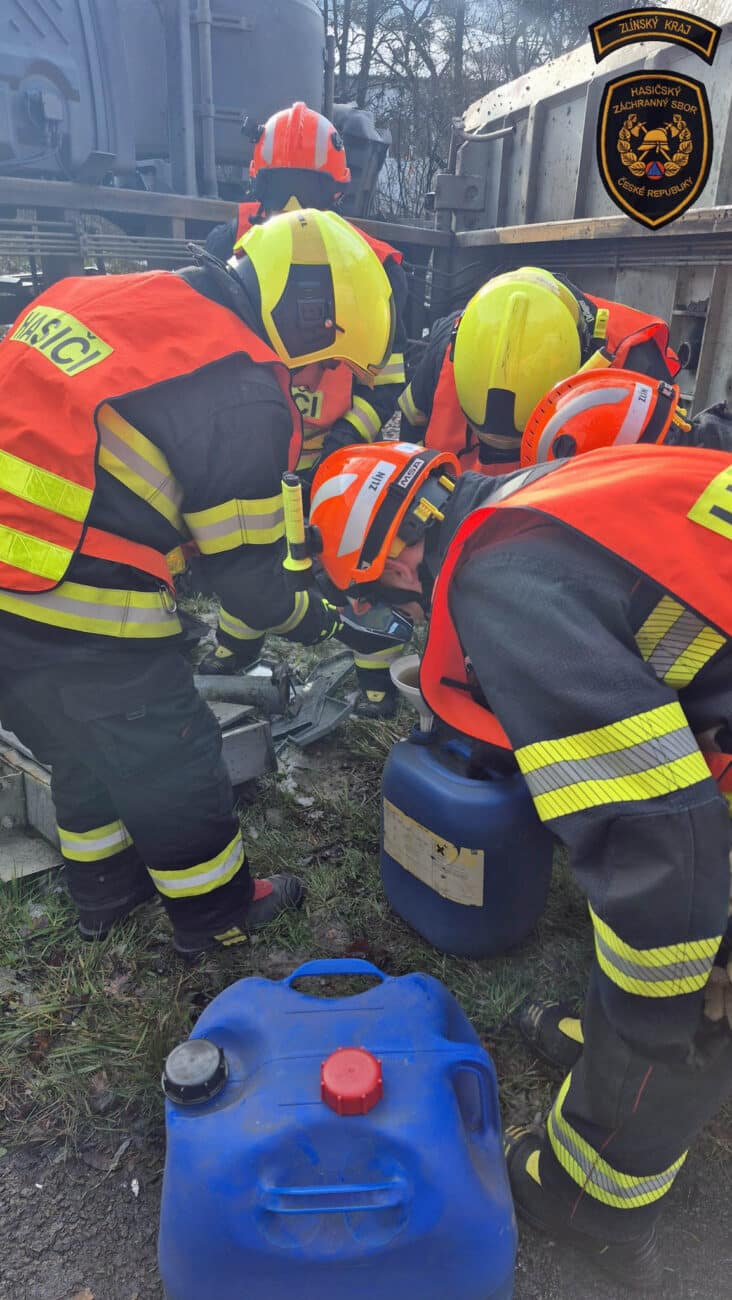 Vážná nehoda u Vizovic. Foto: HZS ZLK