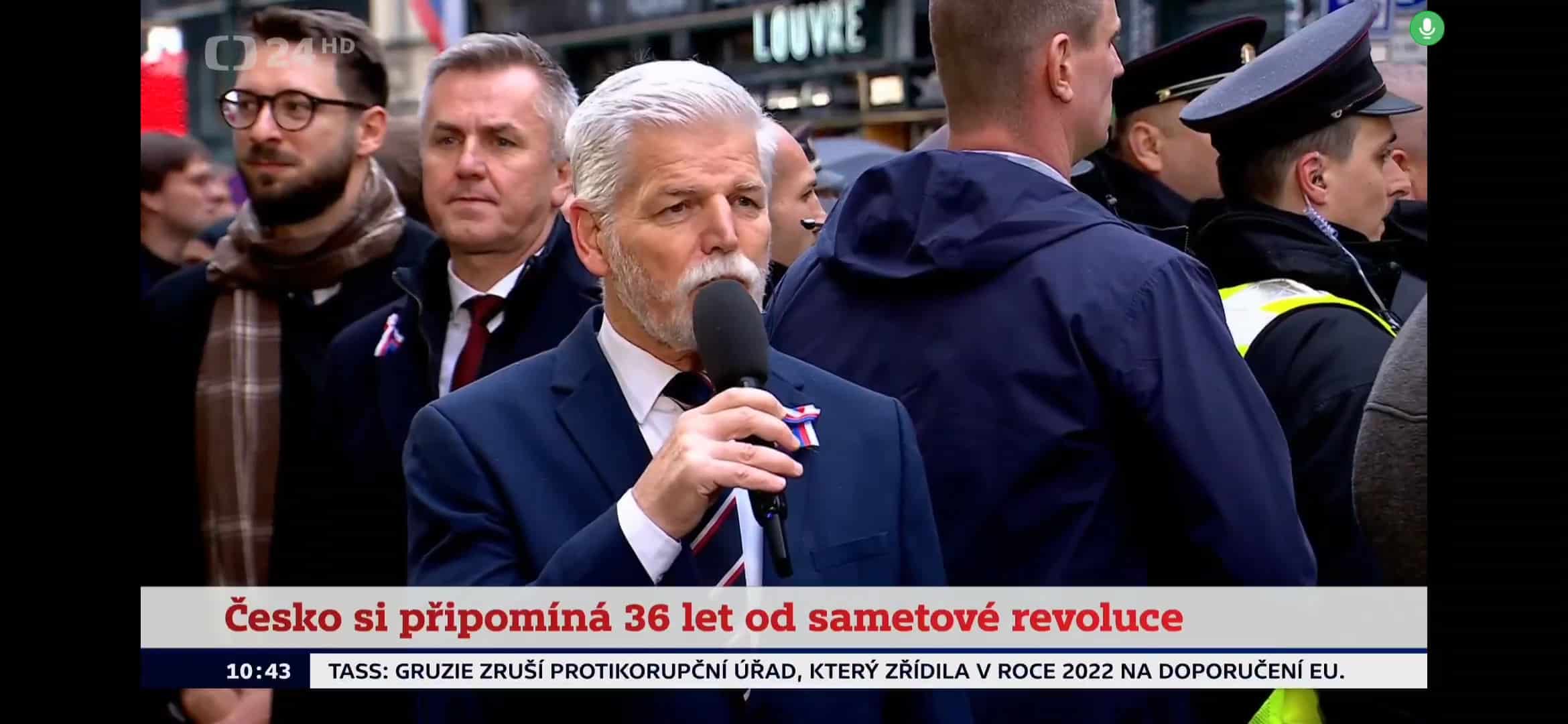 VIDEO: Prezident Petr Pavel na Národní třídě o nové vládě. Zdroj: ČT