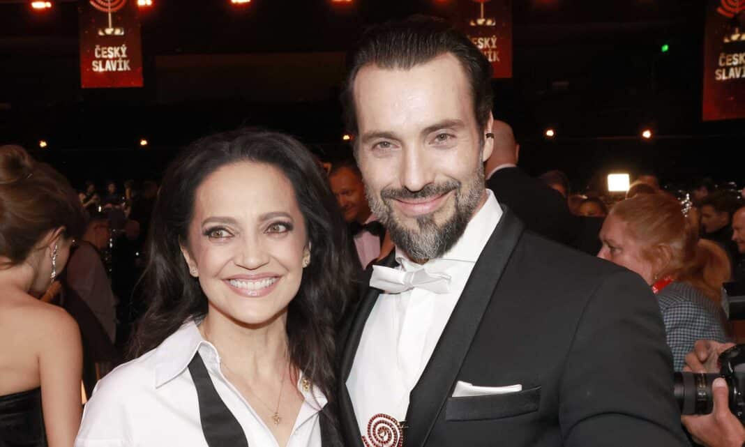 Bývalí manželé Lucie Bílá a Václav Noid Bárta na Slavících. Foto: Nextfoto