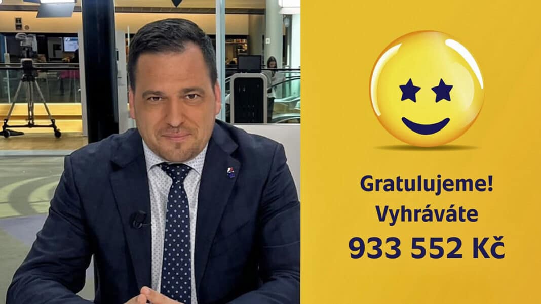 Tomáš Zdechovský vyhrál ve Sportce 933 tisíc korun. Foto: archiv T. Zdechovský