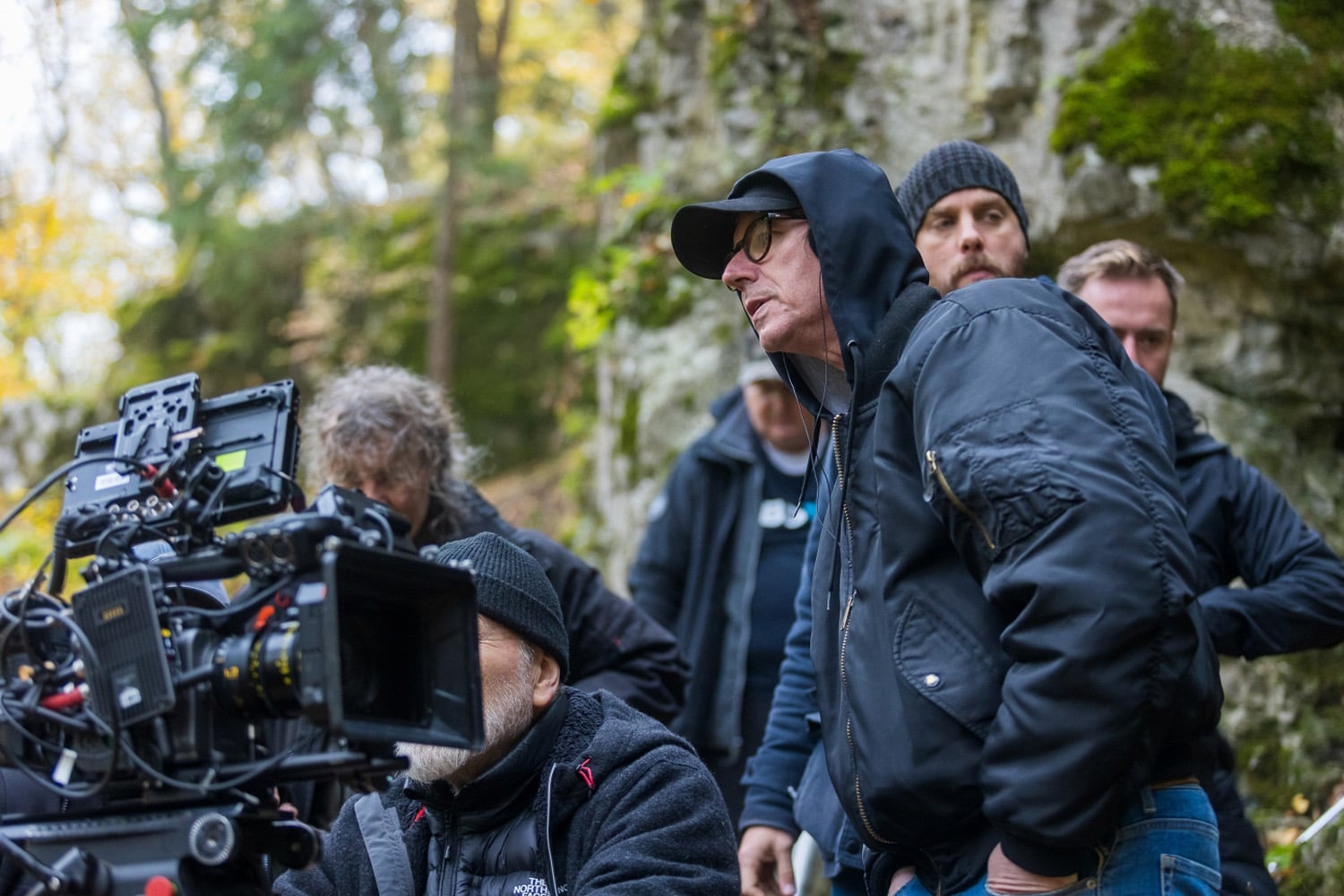 Režisér filmu Máma Jiří Strach v akci. Foto: ČT / Radek Miča