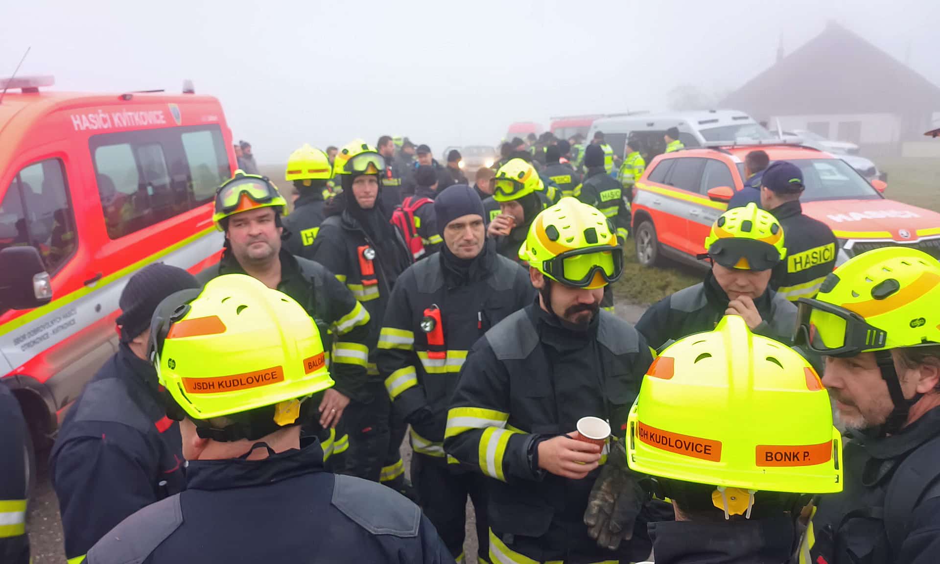 Pátrání po pohřešovaném Markovi z Halenkovic. Foto: HZS