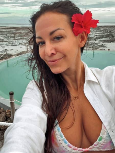 Agáta Hanychová na Zanzibaru. Foto: Instagram