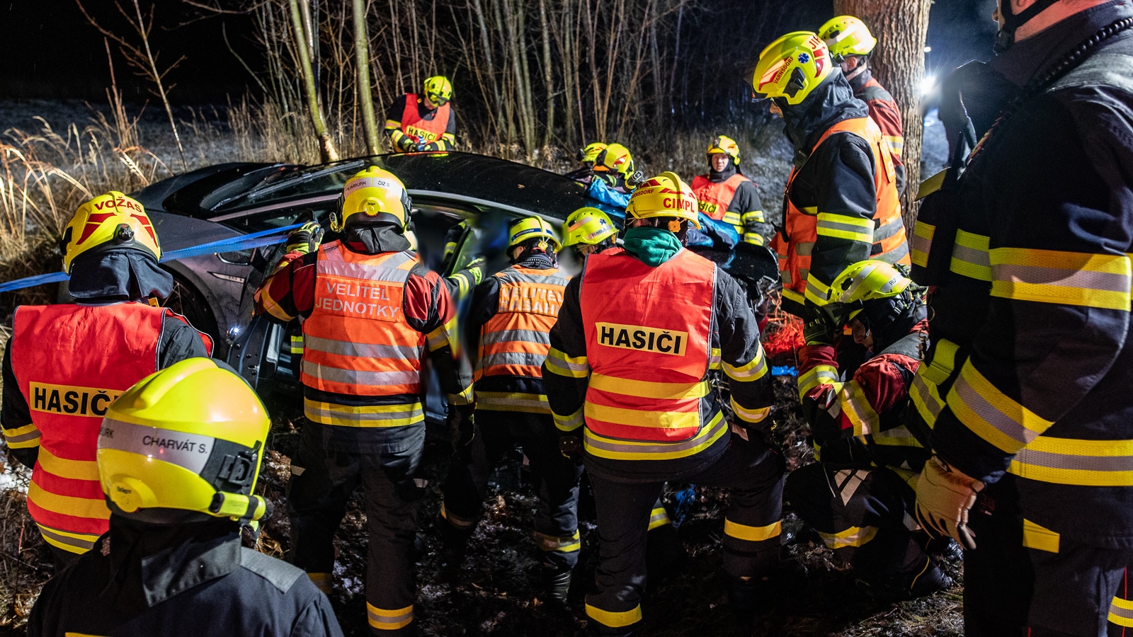 Vážná nehoda u Varnsdorfu. Foto: HZS