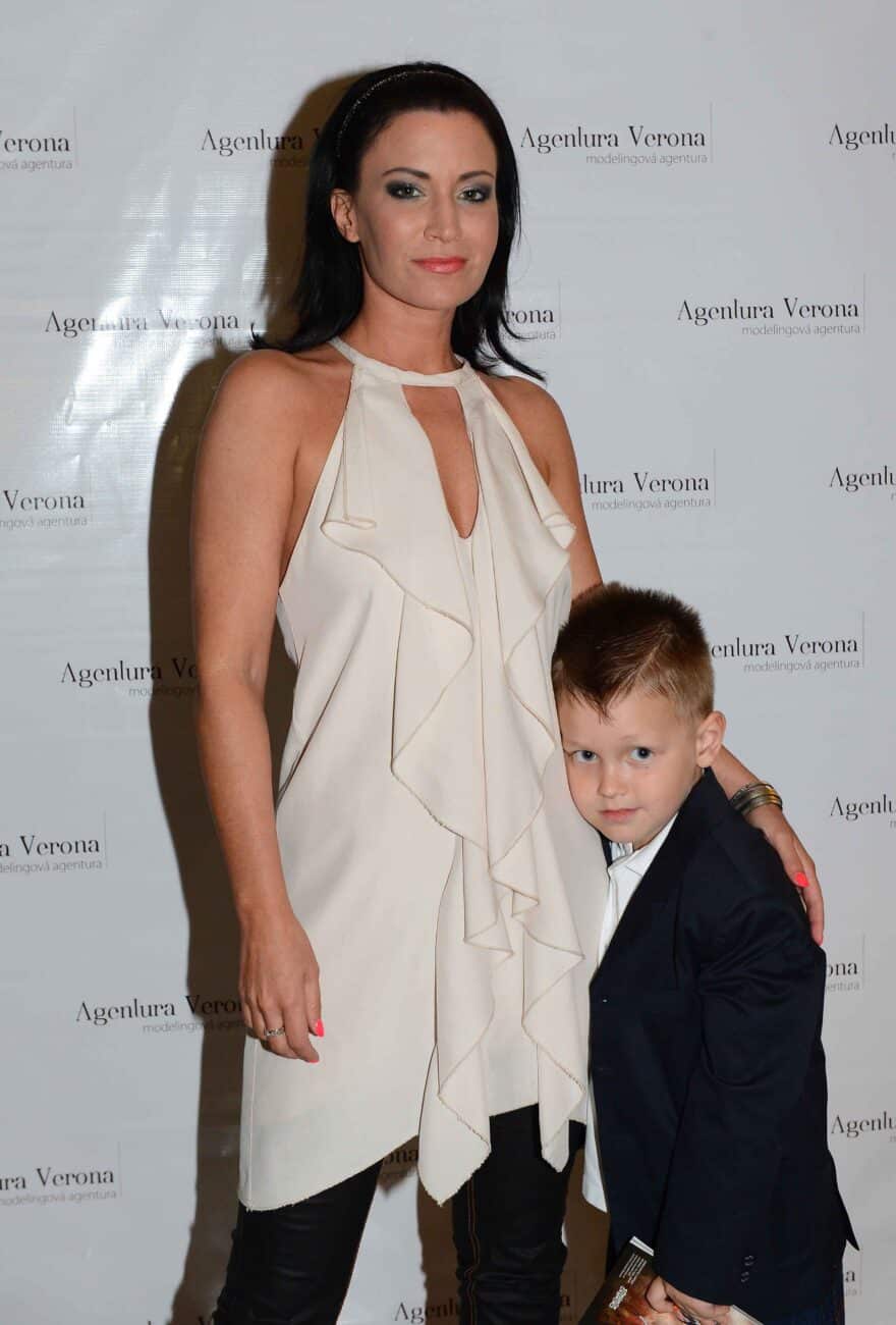 Gabriela Partyšová a její syn Kristian Kokta na snímku z roku 2013. Foto: Nextfoto