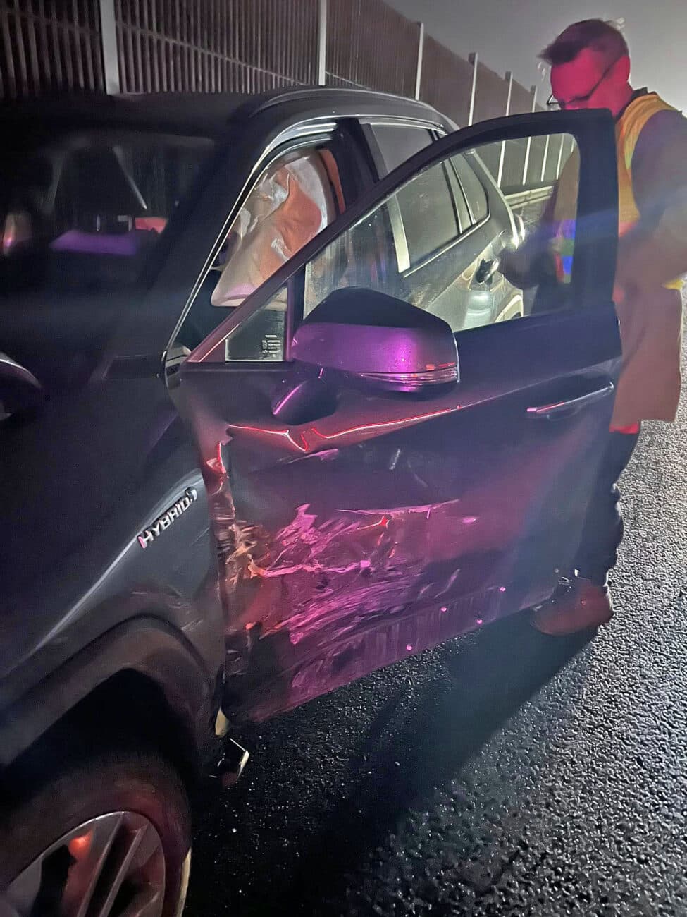 Herec David Matásek měl dopravní nehodu. Foto: Facebook