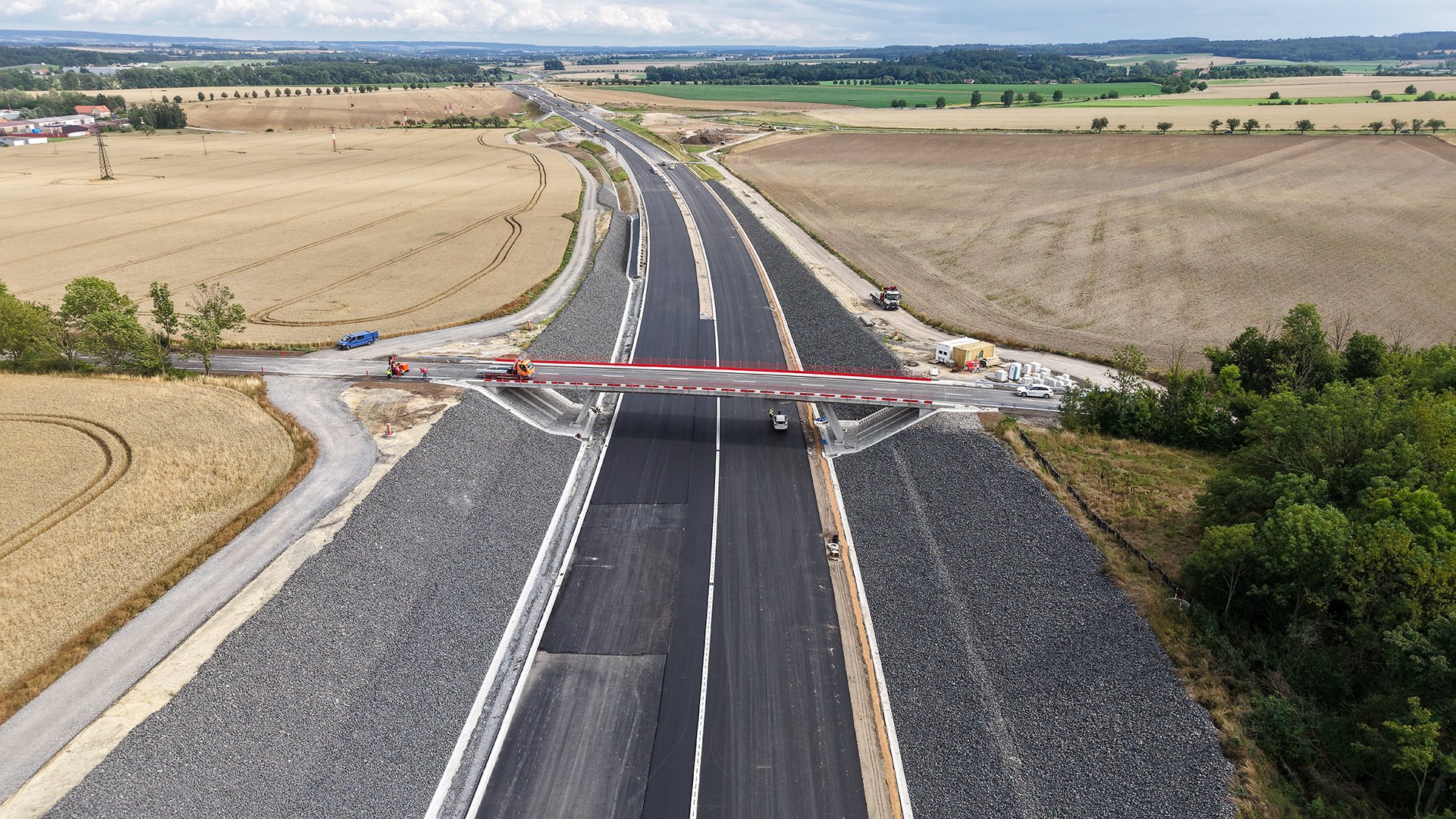 Nový úsek D35 Vysoké Mýto - Džbánov. Vysokého Mýta. Foto: ŘSD