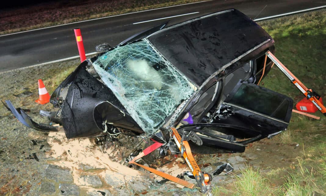 Tragická nehoda u obce Žár. Foto: Policie ČR