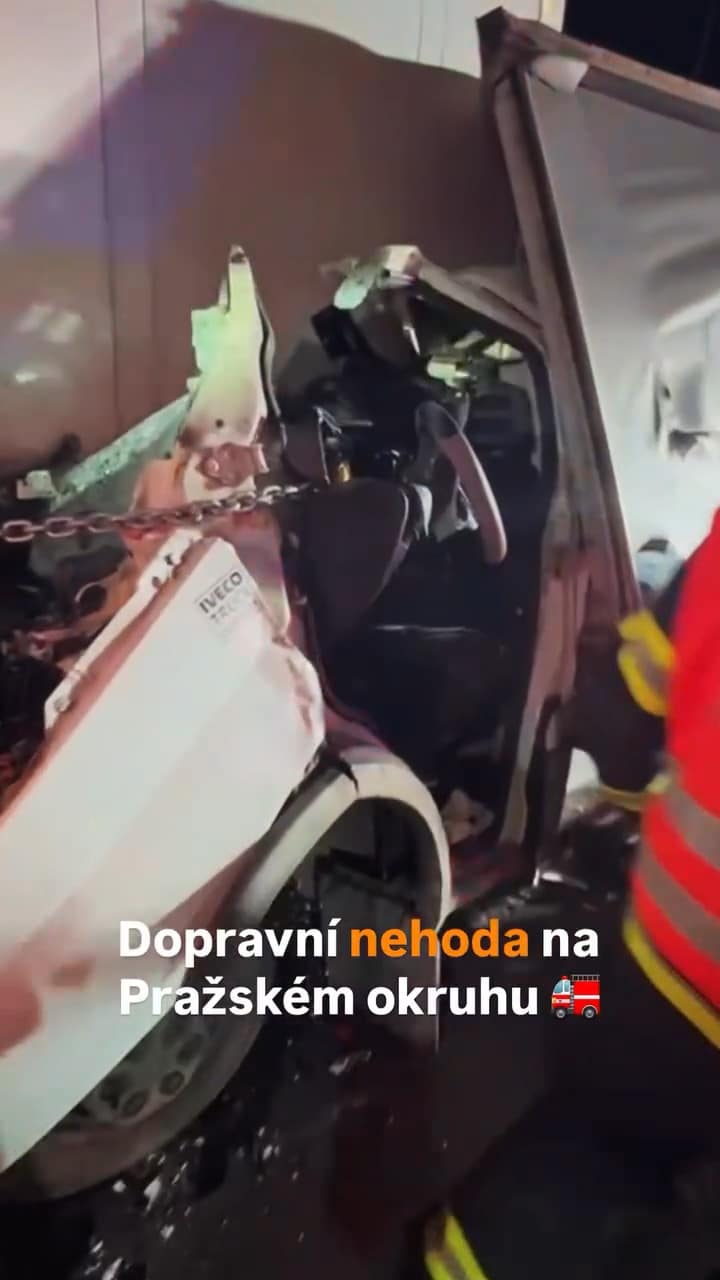 VIDEO: Nehoda na Pražském okruhu, Zdroj: HZS