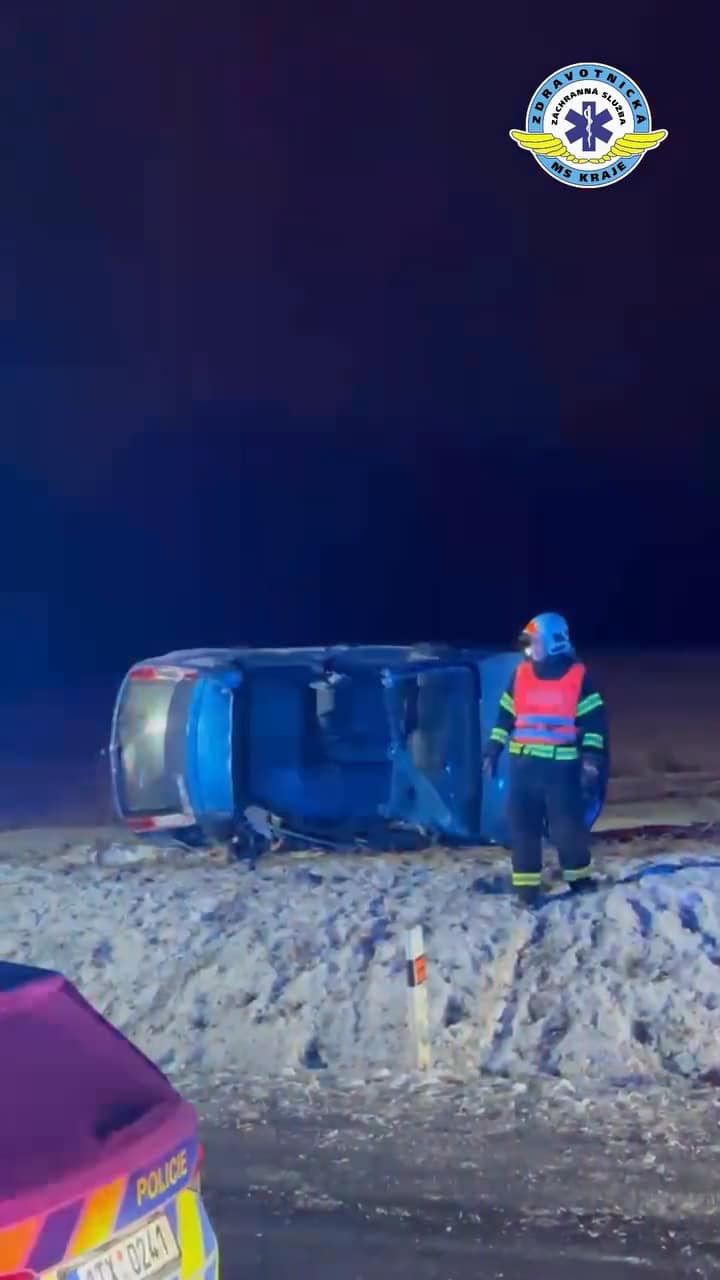 VIDEO: Nehoda u Bílova na Novojičínsku. Zdroj: ZZS