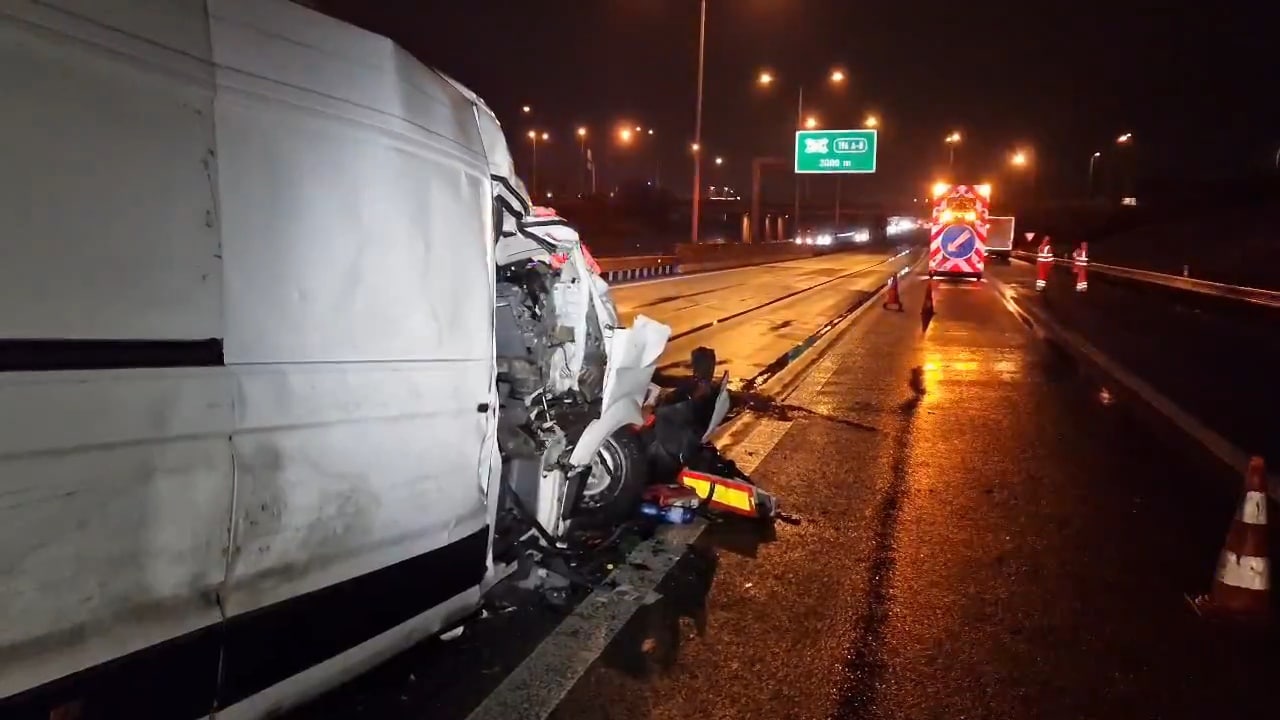 VIDEO: Tragická nehoda na dálnici D1 v Brně. Video: Policie ČR
