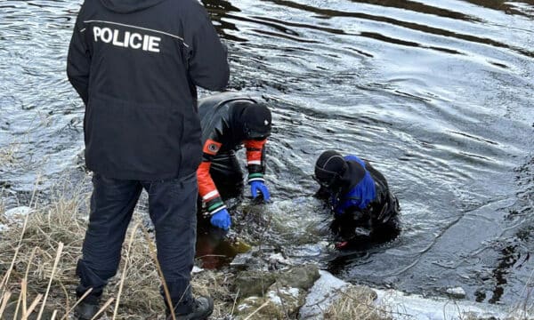 Policie v řece Blanici našla část těla ženy. Foto: PČR