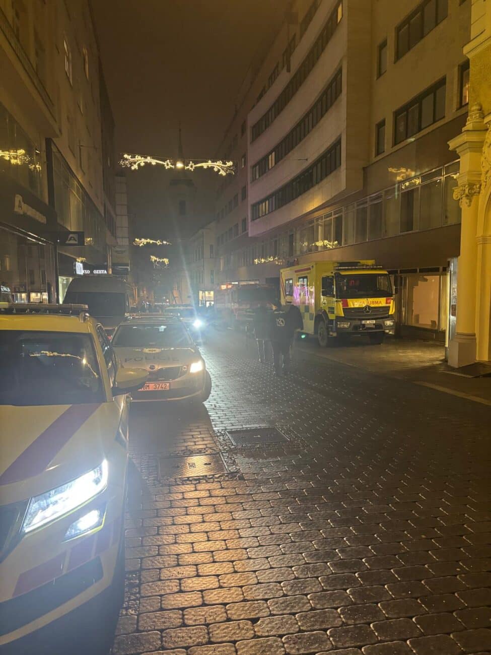 Záchranáři na silvestra v Brně. Foto: ZZS