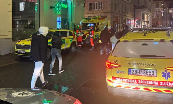 Záchranáři na silvestra v Brně. Foto: ZZS