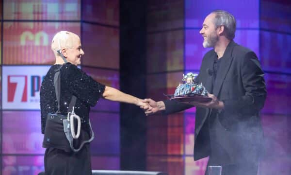 Laďka Něrgešová v pořadu 7 pádů Honzy Dědka. Foto: TV Prima (se souhlasem)