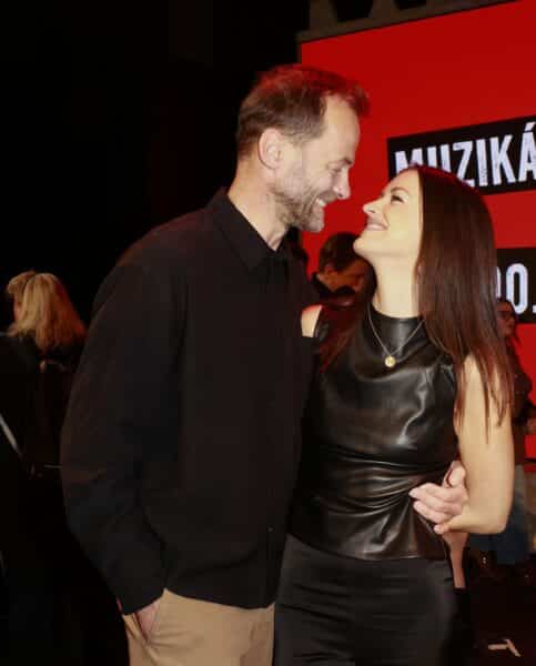 Ještě zamilovaní Lukáš Langmajer a Jitka Boho v listopadu 2025. Foto: Nextfoto