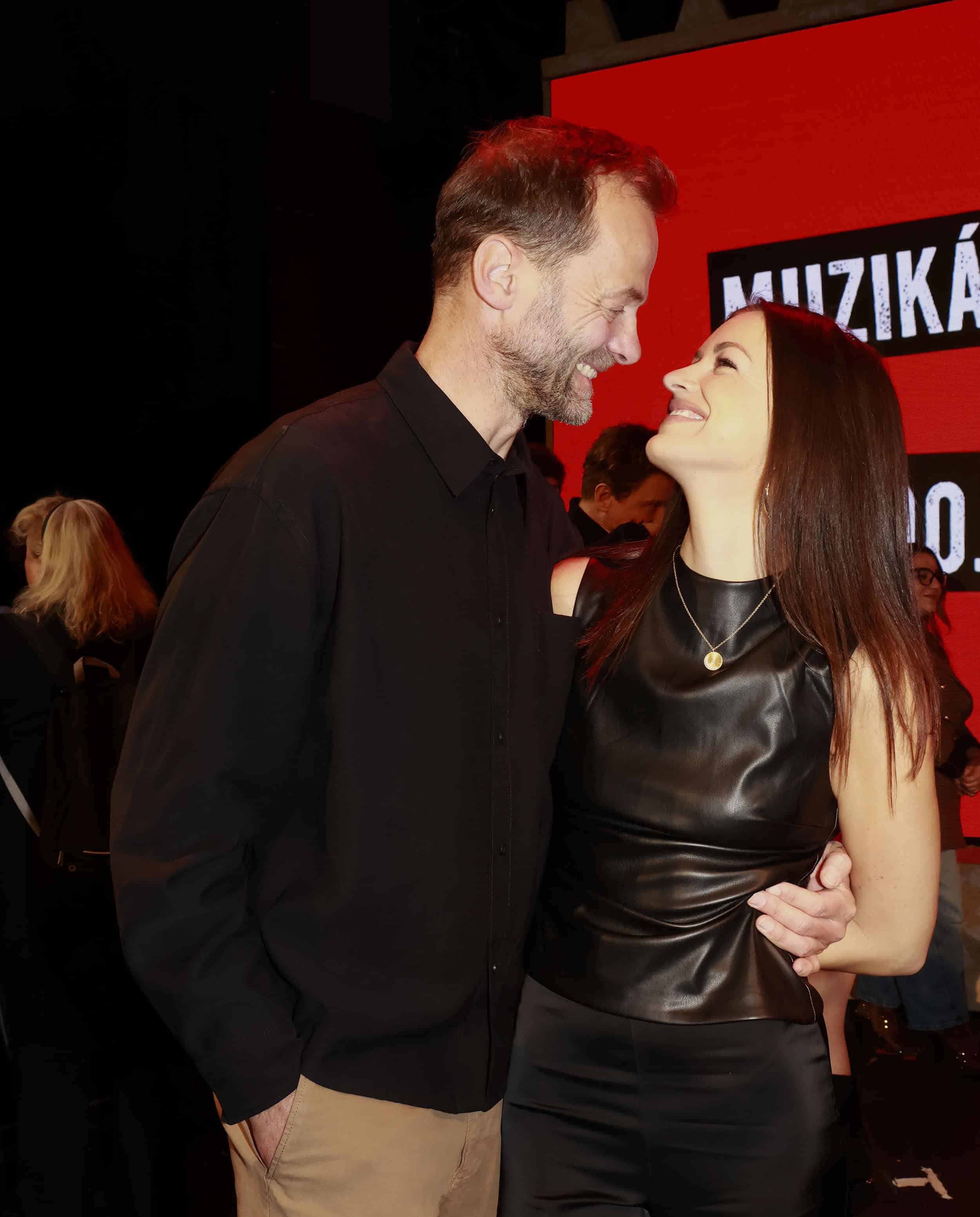 Ještě zamilovaní Lukáš Langmajer a Jitka Boho v listopadu 2025. Foto: Nextfoto
