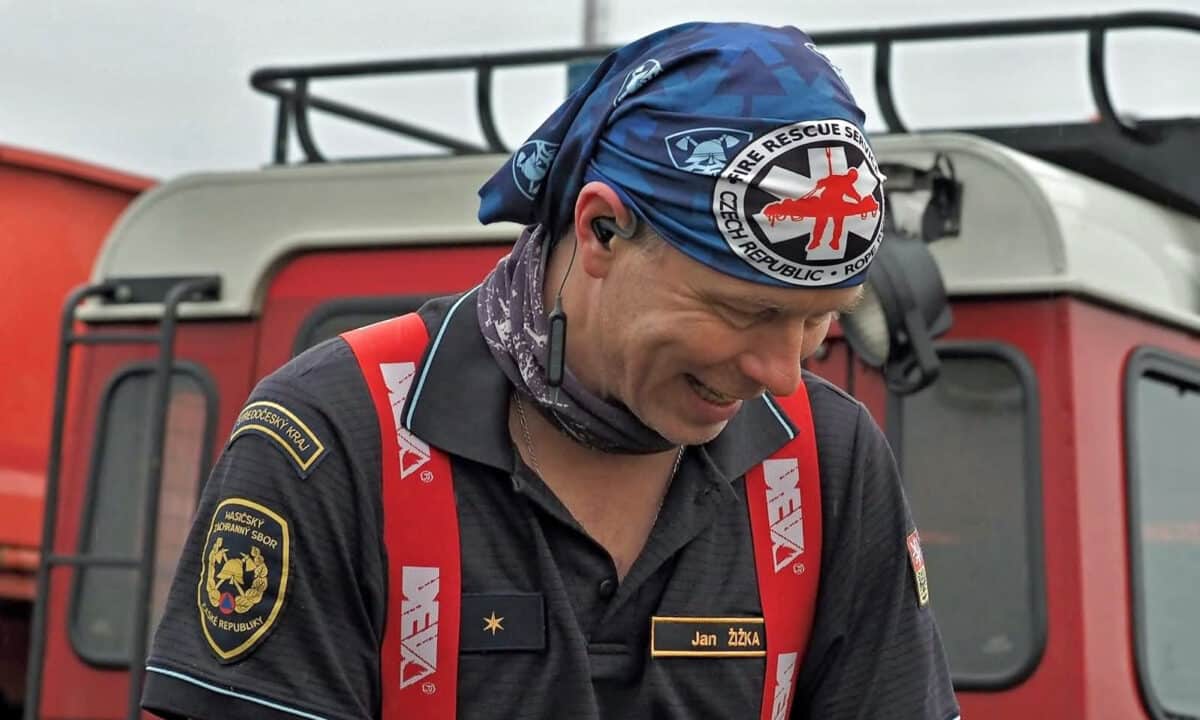 Hasič Jan Žižka. Foto: HZS Středočeského kraje