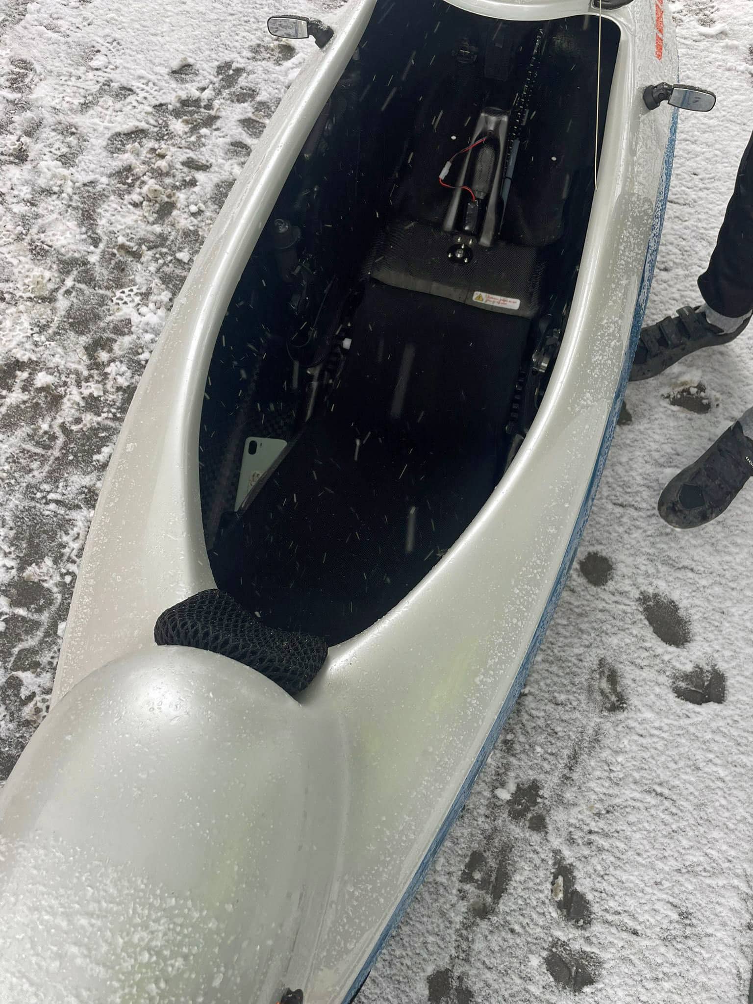 Velomobil zkontrolovali policisté v Ostravici. Foto: Policie ČR