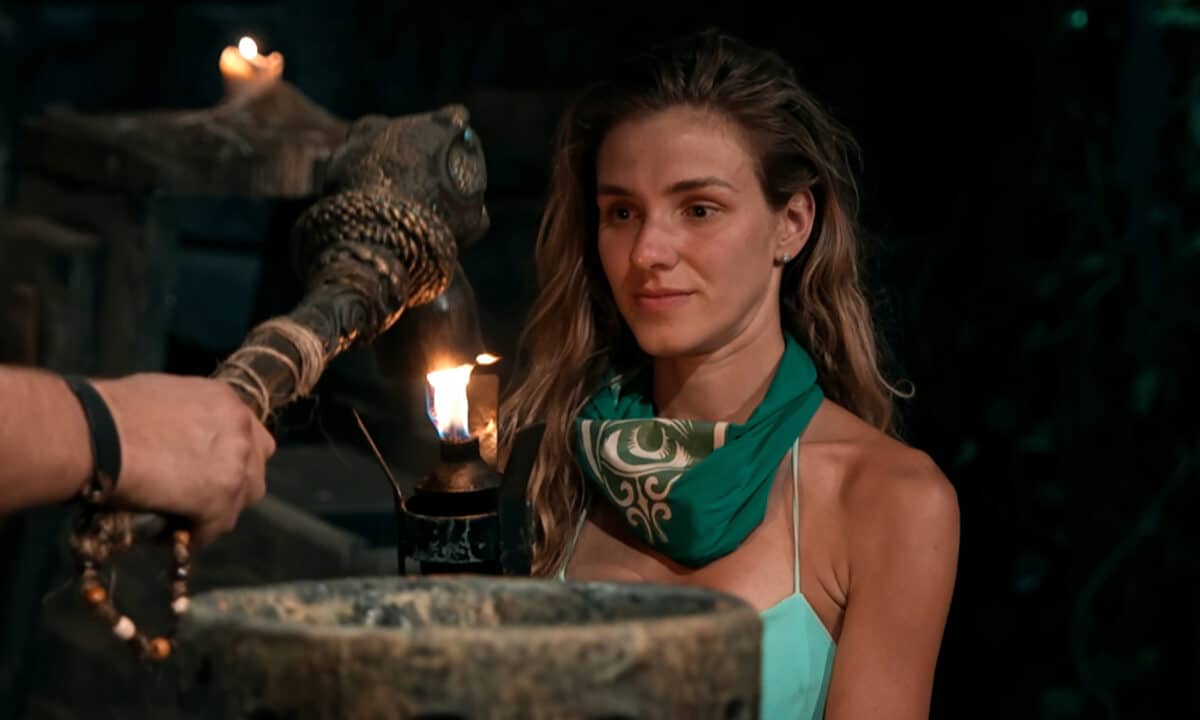Na kmenové radě 6. dílu Survivor vypadla Bára. Foto: TV Nova