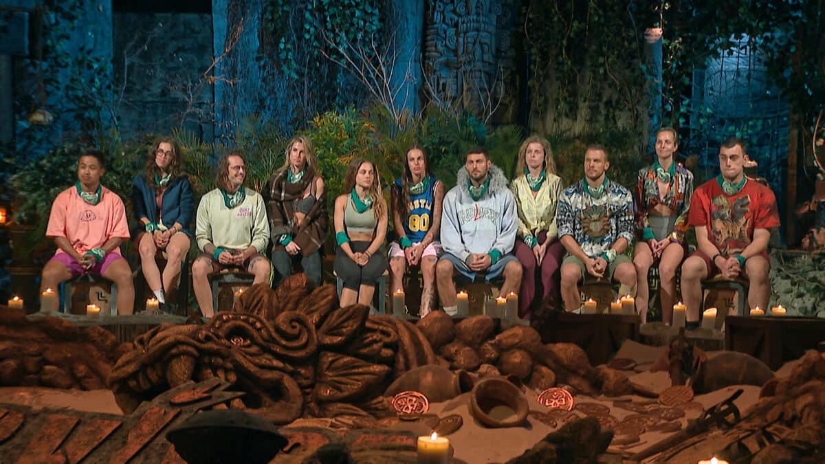Kmenová rada v 9. dílu Survivor. Foto: TV Nova