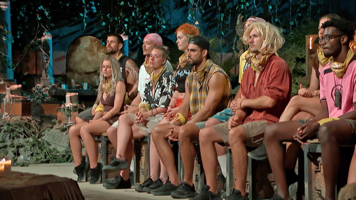 Padouši na kmenové radě ve 12. dílu Survivor. Foto: se souhlasem TV Nova