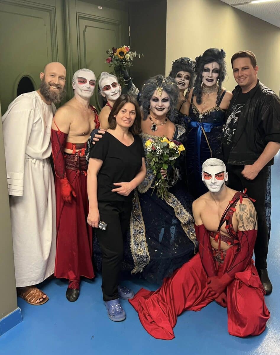 Herci muzikálu Dracula se loučili s Hankou Křížkovou. Foto: Hanka Křížková